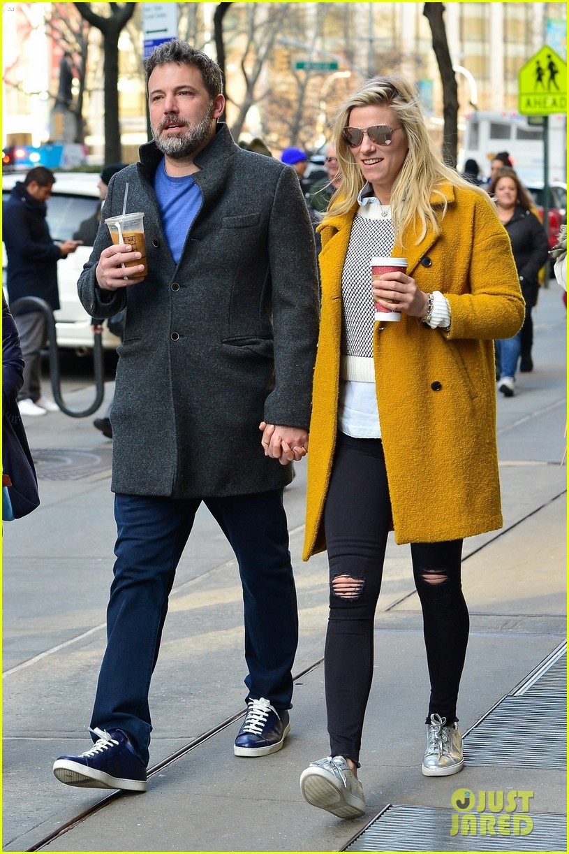 Ben Affleck & Lindsay Shookus Hold Hands During NYC Lunch Date Photo