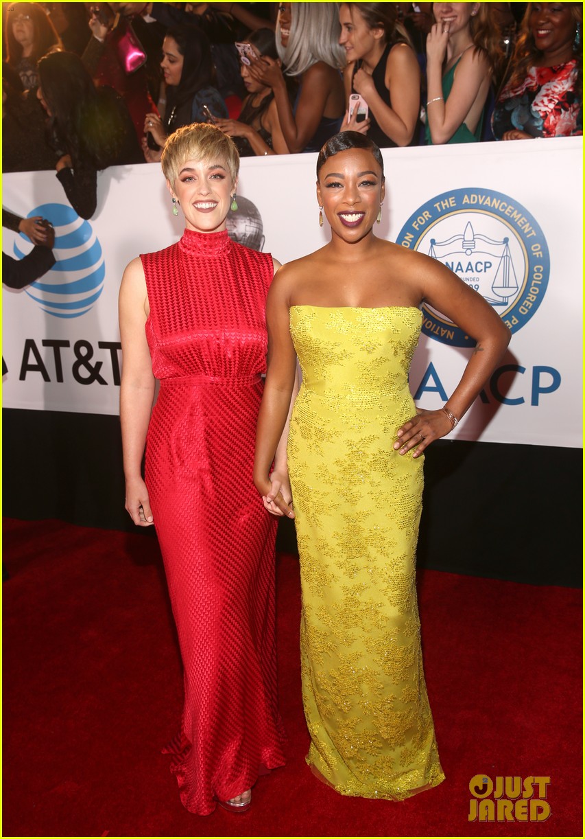 Oitnb S Laverne Cox Danielle Brooks Samira Wiley Glam Up For Naacp Image Awards 2018 Photo 4014952 2018 Naacp Image Awards Bianca Lawson Danielle Brooks Jurnee Smollett Bell Jussie Smollett Lauren Morelli