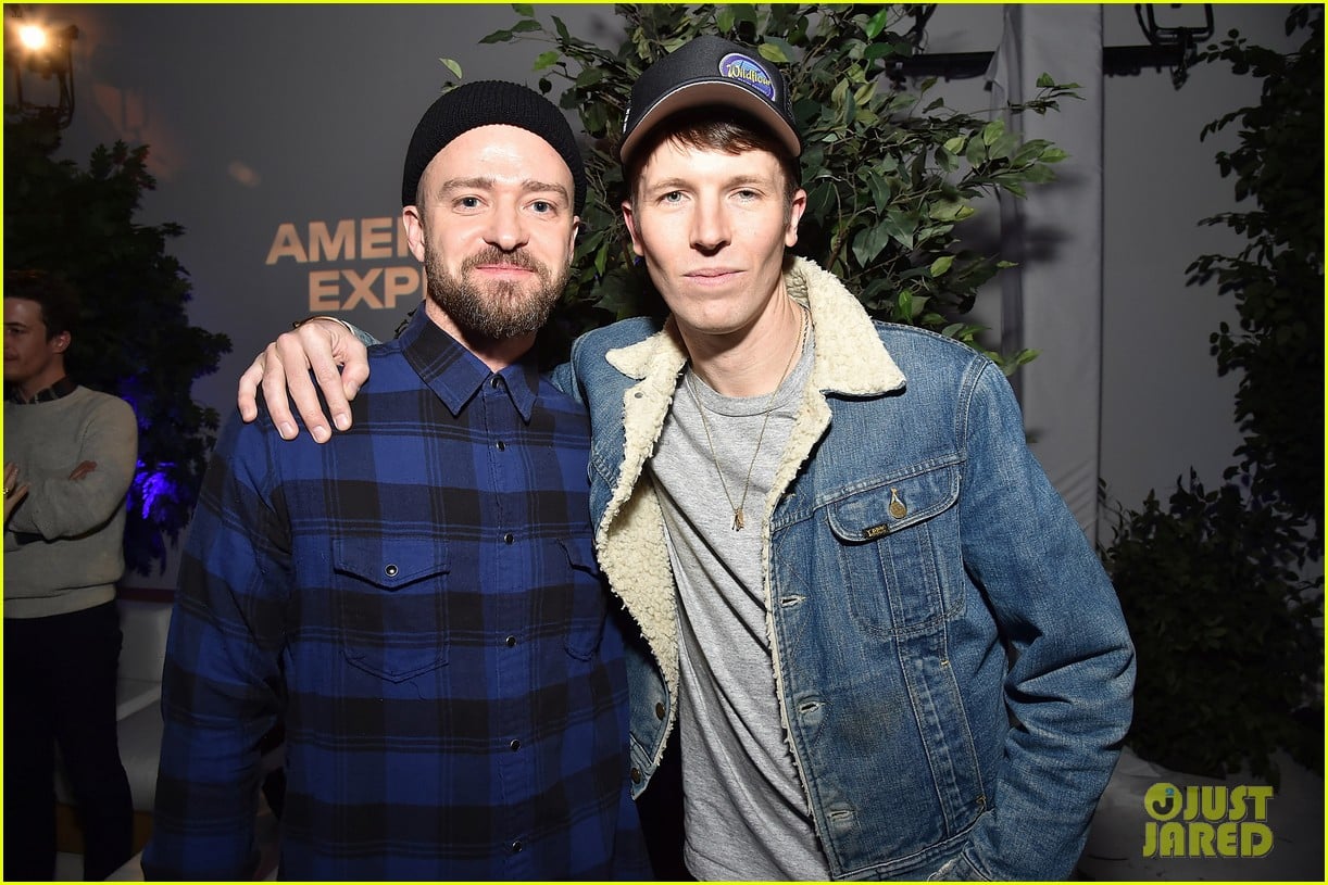 justin timberlake support from wife jessica biel man of the woods nyc listening session 104016257