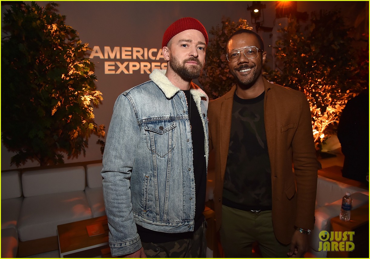 justin timberlake support from wife jessica biel man of the woods nyc listening session 214016268