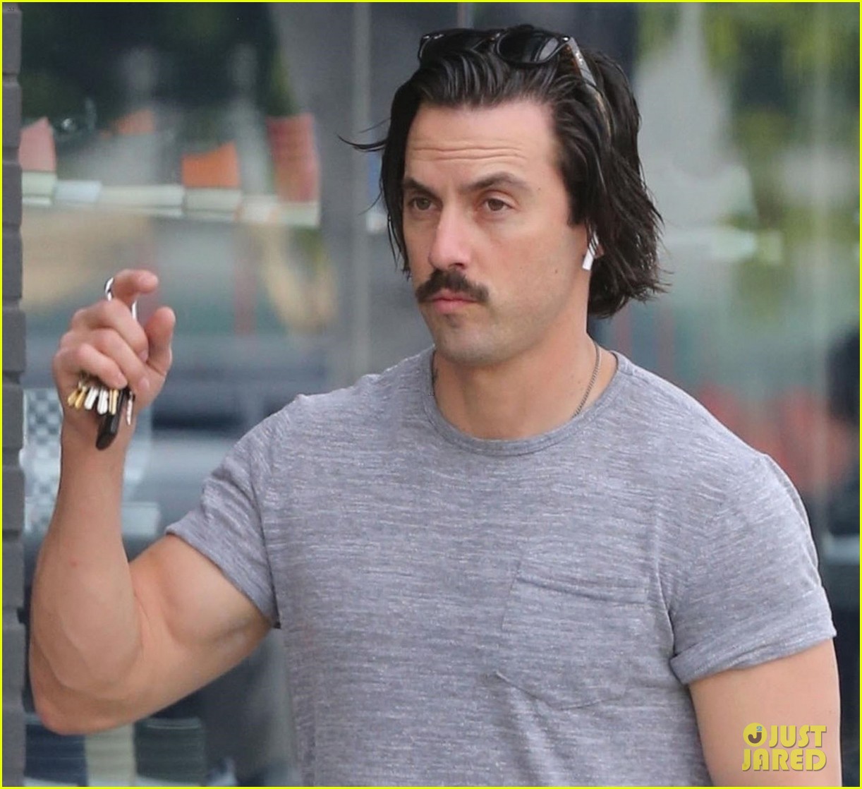 Milo Ventimiglia Shows Off His Bulging Biceps in Hollywood. 