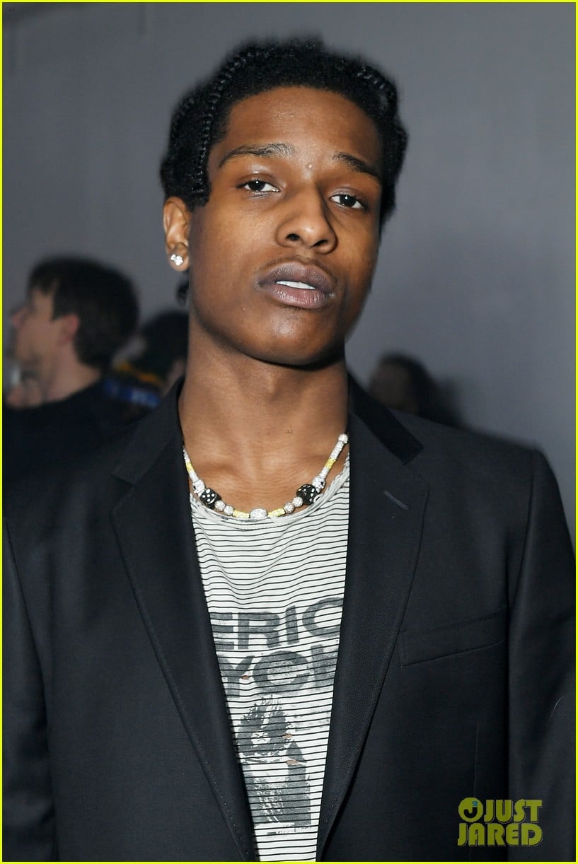 Doutzen Kroes Asap Rocky Step Out In Style For Raf Simons Nyfw Show Photo 4029777 Asap Rocky Ashton Sanders Doutzen Kroes Jon Batiste Kyle Maclachlan Liya Kebede Luka Sabbat Twin