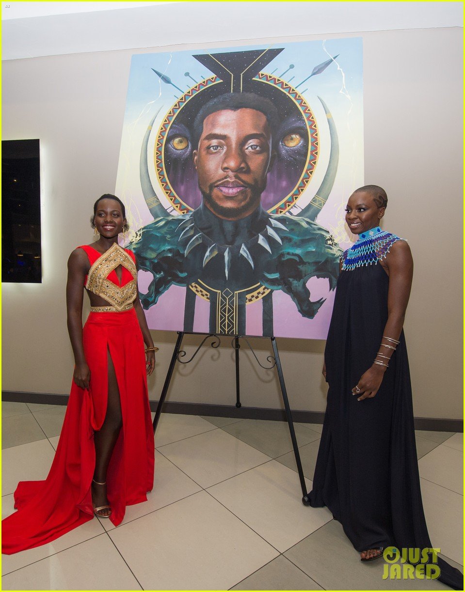 Lupita Nyong'o & Danai Gurira Premiere 'Black Panther' in South Africa