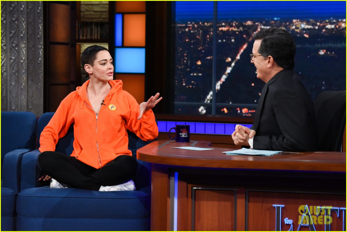 Rose McGowan Tells Stephen Colbert 'I Am the Architect' of Harvey