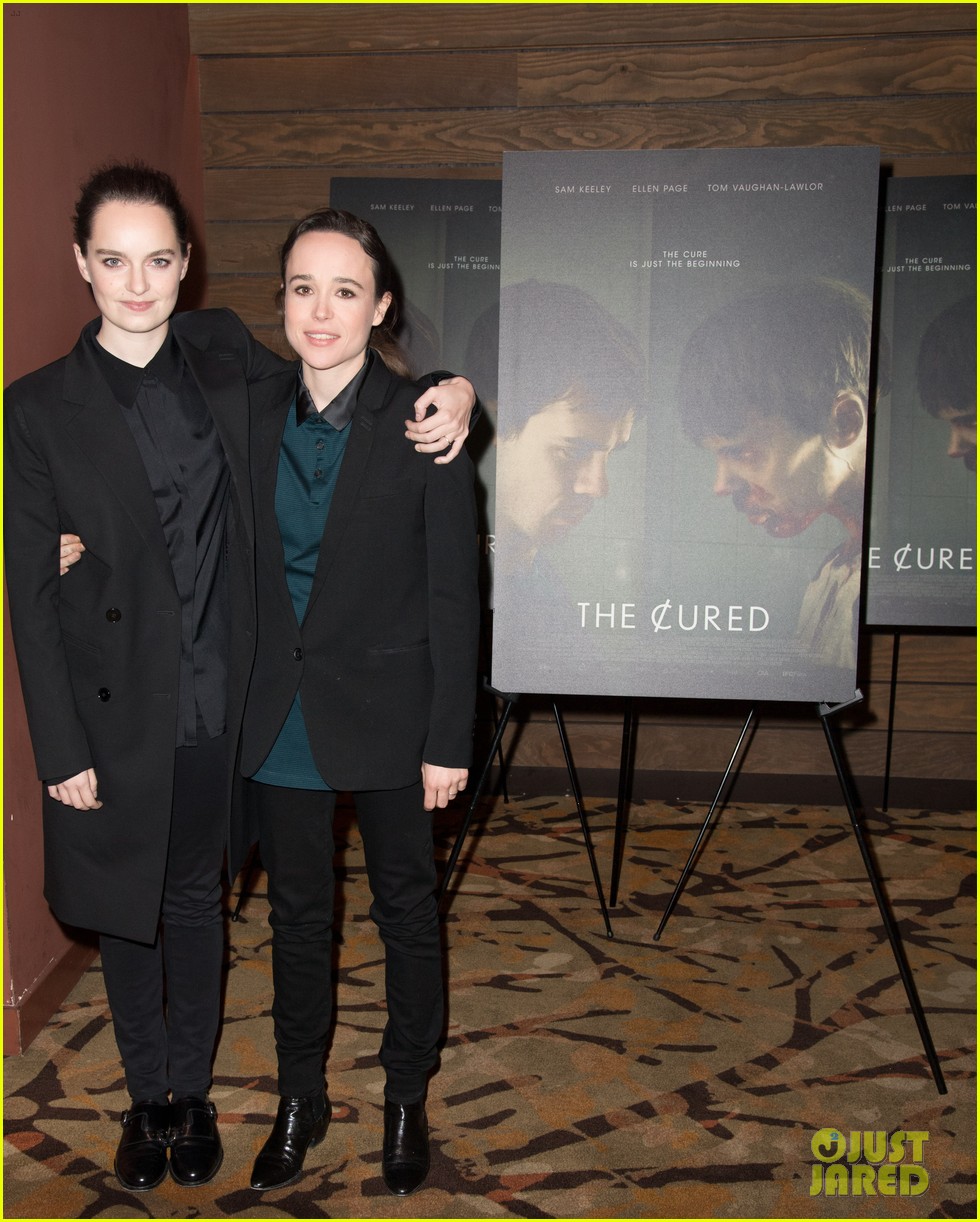 Ellen Page & Wife Emma Portner Share Kiss at 'The Cured' L.A. Screening(01)
