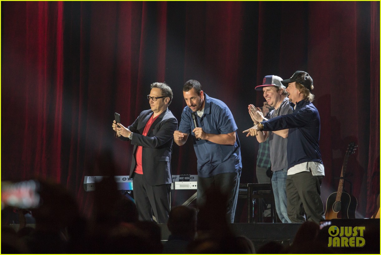 Adam Sandler is Joined at His Show by Pals Rob Schneider & David Spade! Photo 4029596 Adam
