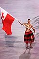 tonga flag bearer returns to winter olympics 02