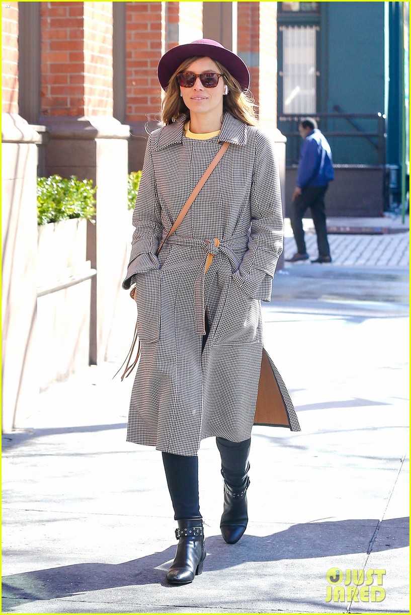 Jessica Biel Looks Effortlessly Chic While Out & About in NYC Photo