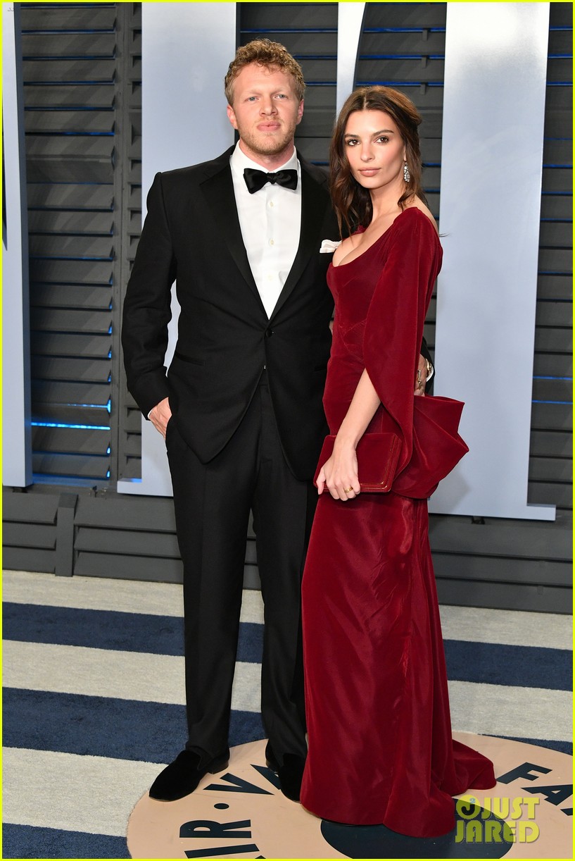 Emily Ratajkowski & New Husband Sebastian BearMcClard Attend Vanity