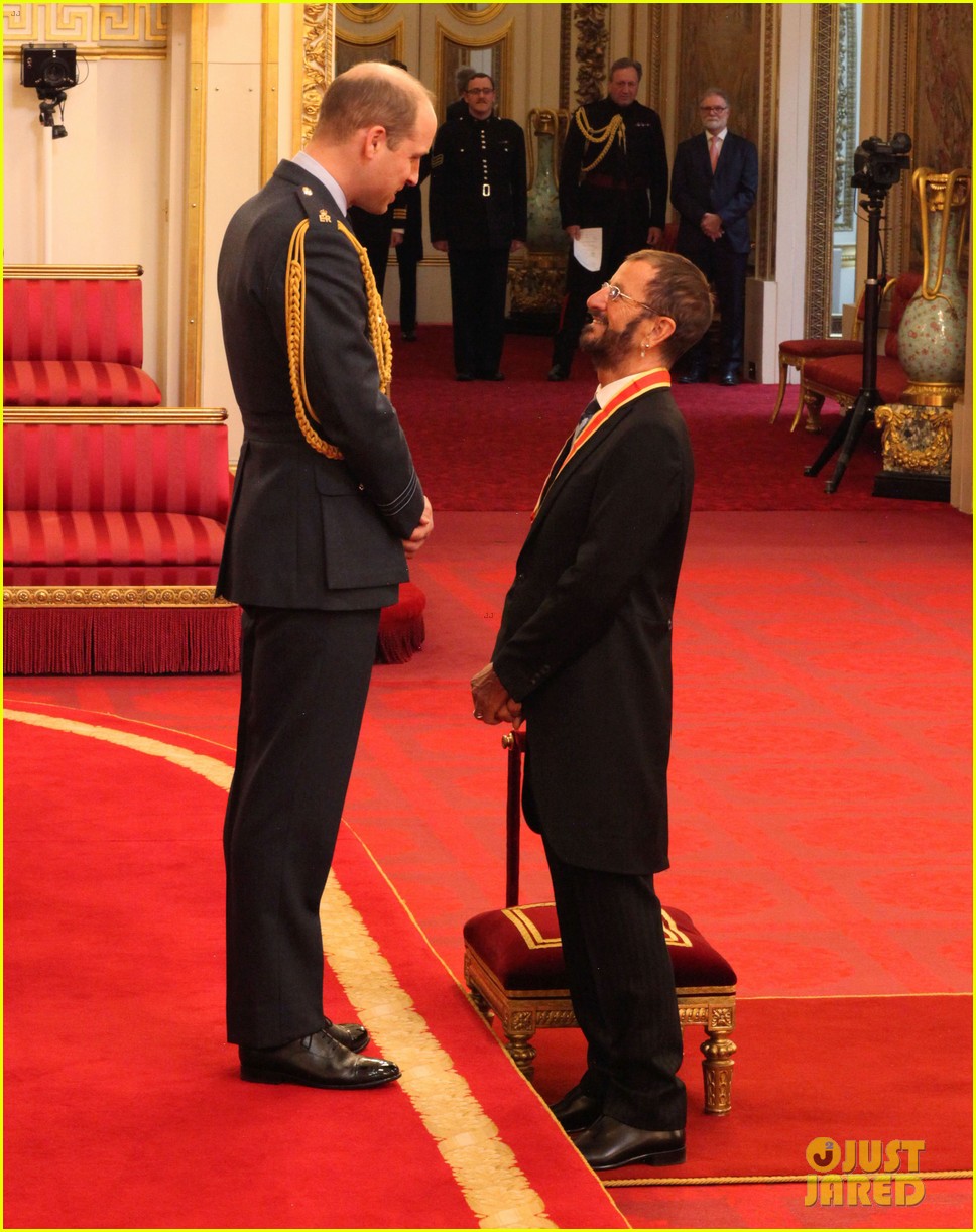 The Beatles' Ringo Starr Gets Knighted by Prince William!: Photo ...