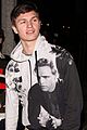 ansel elgort pays tribute to marlon brando during guys night out 02