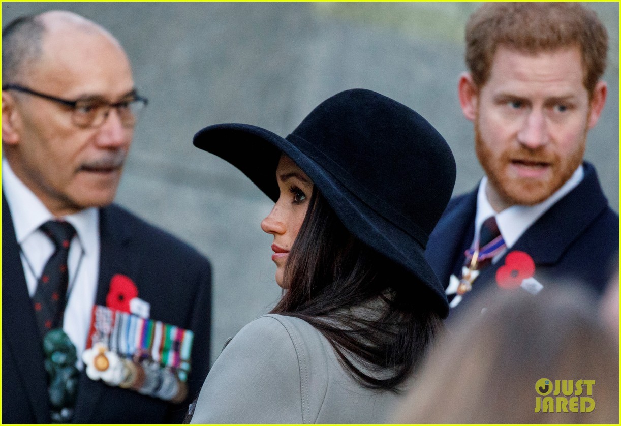 Prince Harry & Meghan Markle Meet Up with Prince William at Anzac Day