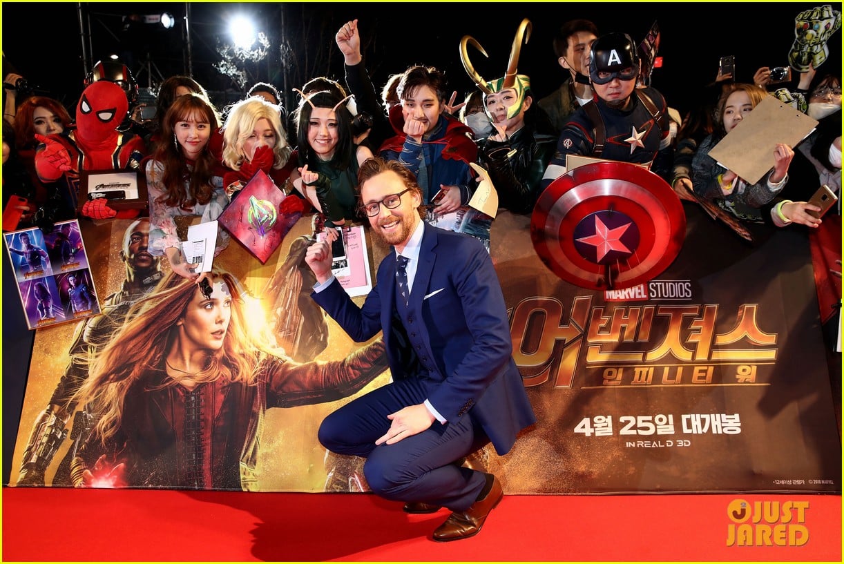 Tom Hiddleston, Benedict Cumberbatch & Tom Holland Premiere 'Avengers