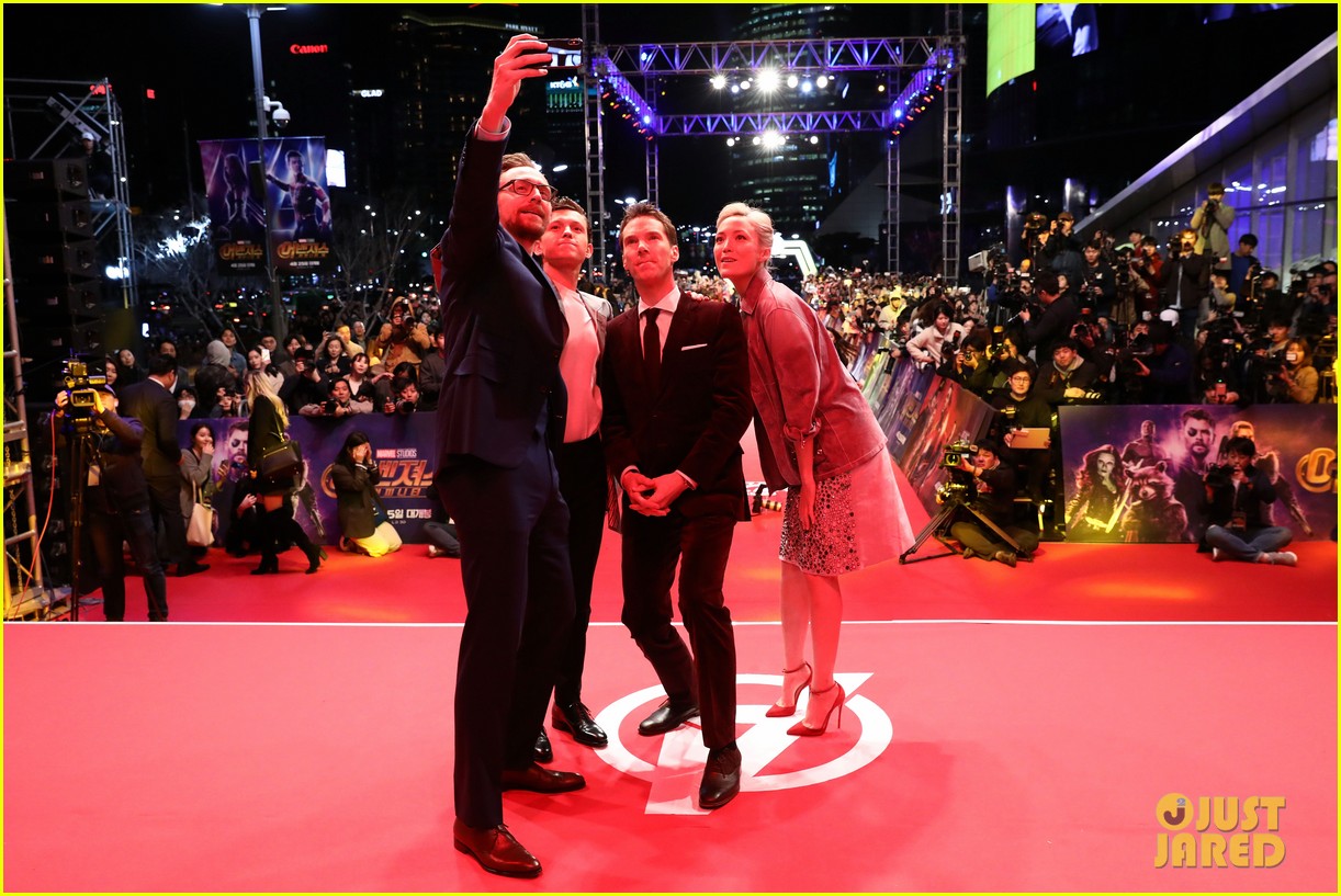 Tom Hiddleston, Benedict Cumberbatch & Tom Holland Premiere 'Avengers