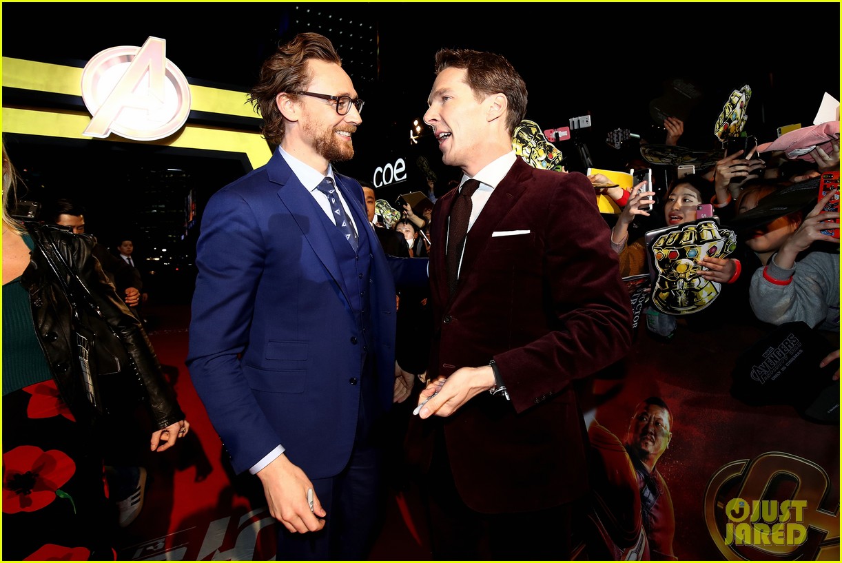 Tom Hiddleston, Benedict Cumberbatch & Tom Holland Premiere 'Avengers
