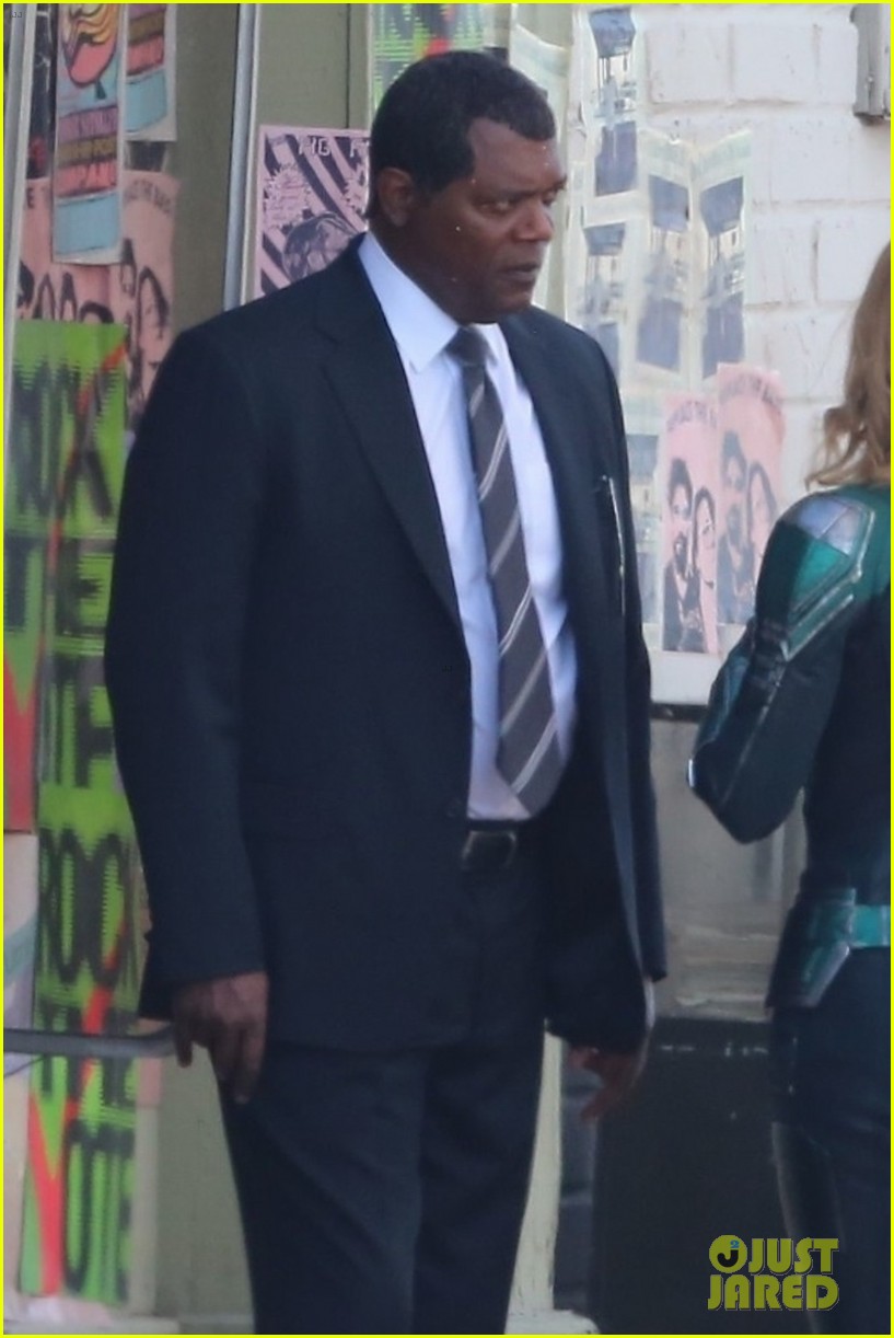Photo: samuel l jackson captain marvel brie larson nick fury 41 | Photo