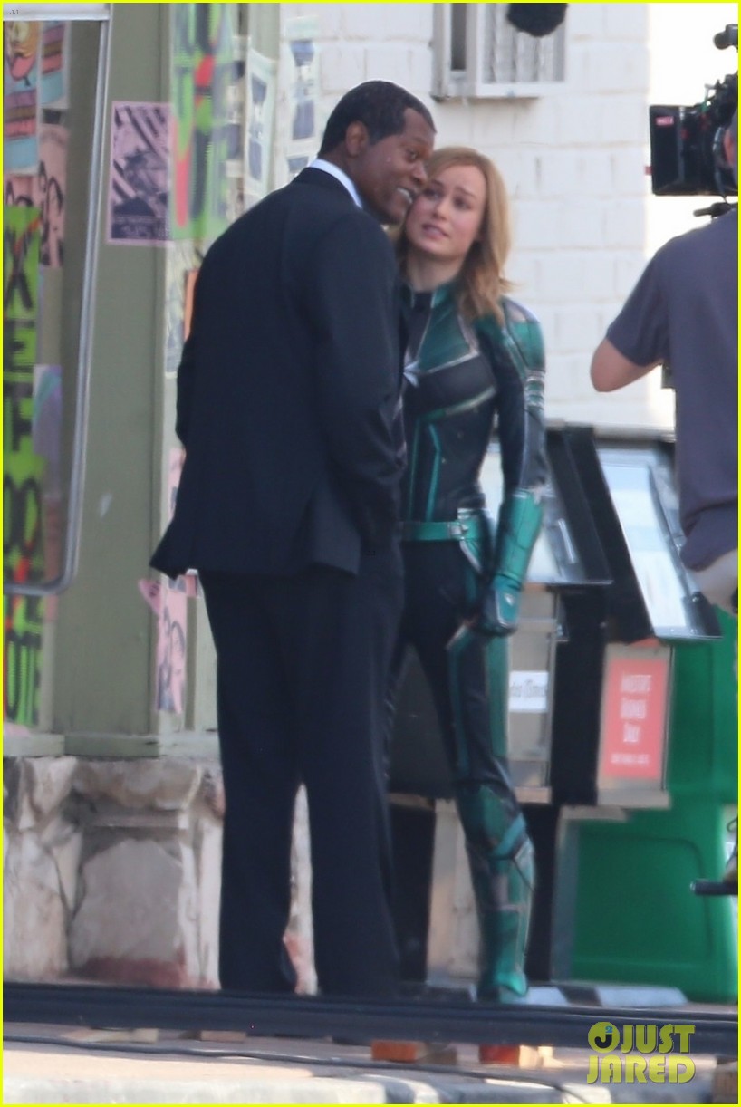 Photo: samuel l jackson captain marvel brie larson nick fury 63 | Photo
