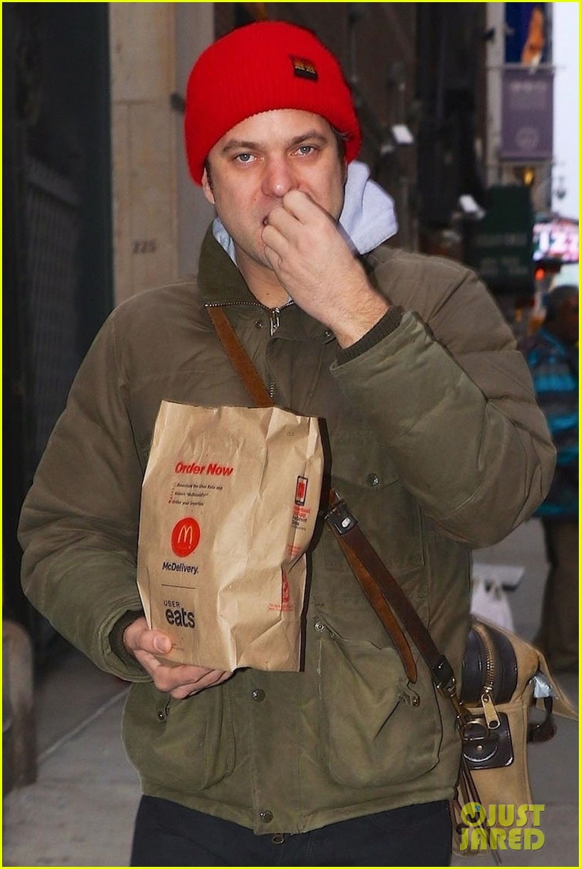 Joshua Jackson Chows Down on McDonald's Ahead of Play Performance