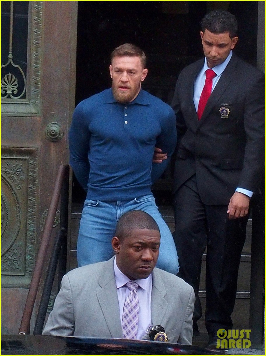 Conor McGregor Leaves NYC Precinct in Handcuffs While Heading to