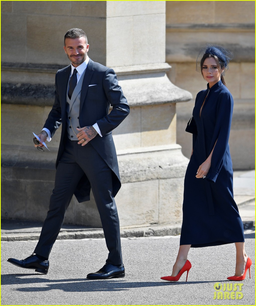David & Victoria Beckham Attend Their Second Royal Wedding! Photo