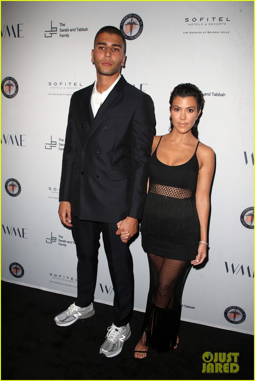 Kourtney Kardashian Holds Hands with Boyfriend Younes Bendjima for Rare