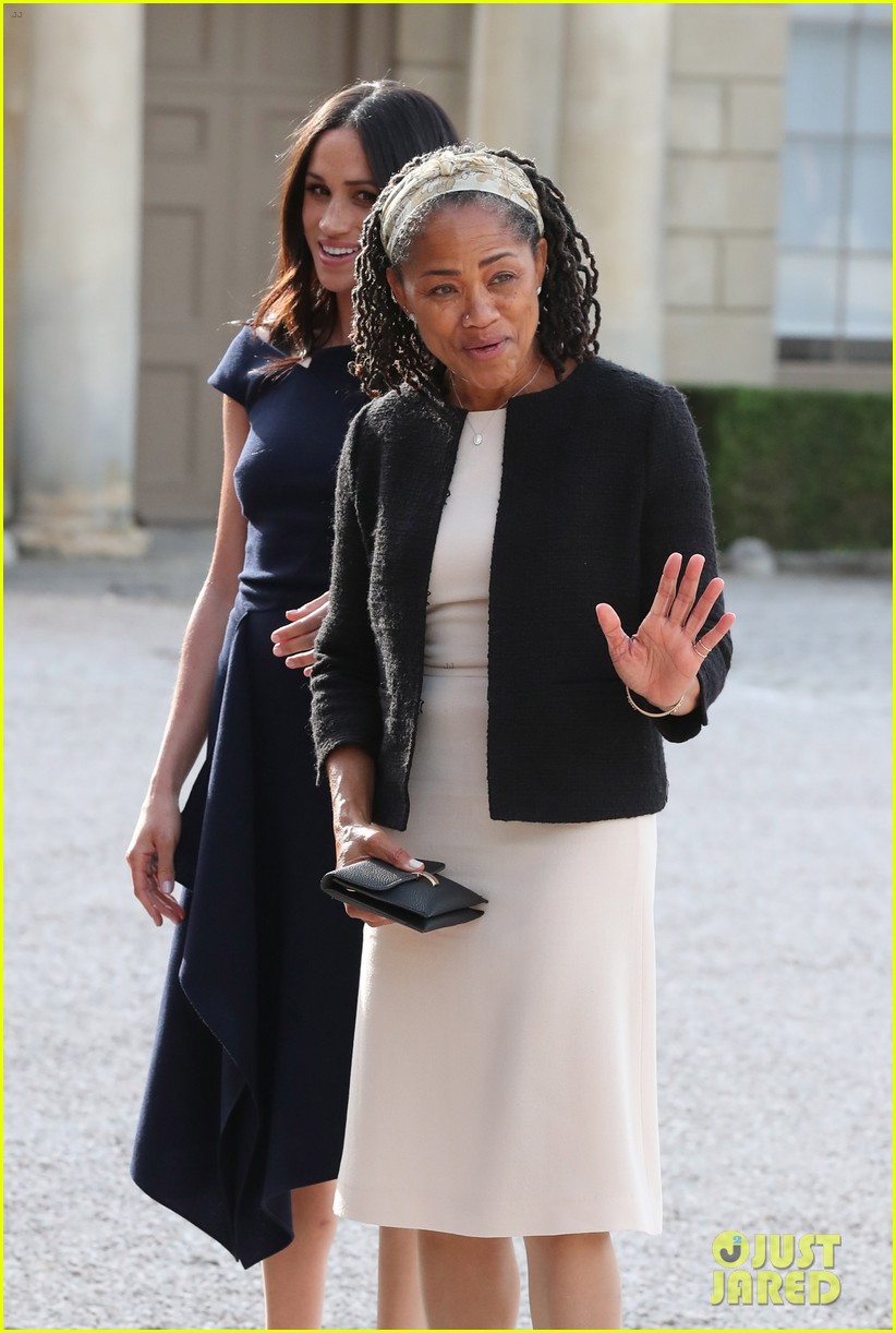 Meghan Markle & Mom Doria Arrive at Cliveden House Hotel Photo 4085761