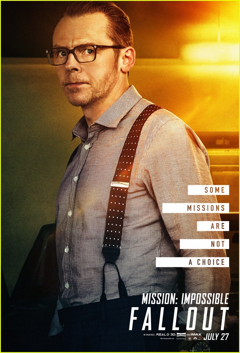 Mission Impossible Fallout Character Posters Revealed Photo 4088016 Alec Baldwin Henry Cavill Michelle Monaghan Mission Impossible Rebecca Ferguson Simon Pegg Tom Cruise Vanessa Kirby Wes Bentley Pictures Just Jared
