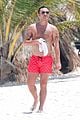 Shirtless Ed Westwick Hits the Beach in Short Shorts: Photo 4083578