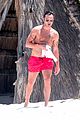 Shirtless Ed Westwick Hits the Beach in Short Shorts: Photo 4083578