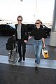 kate bosworth michael polish hold hands at lax airport 01