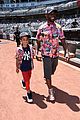 taye diggs celebrates fathers day with son walker at yankees game 05