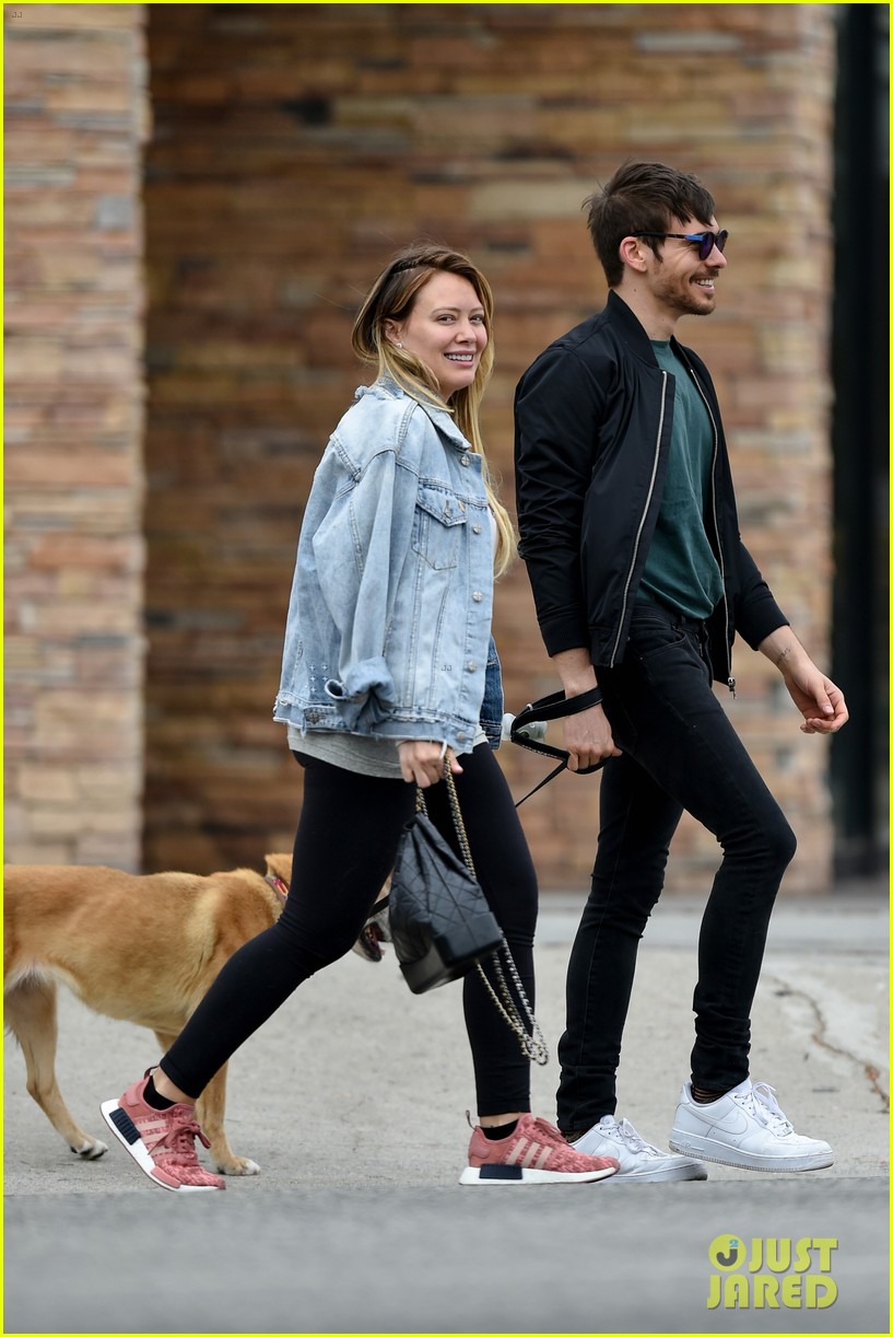 Hilary Duff Goes For a Dog Walk with Boyfriend Matthew Koma: Photo