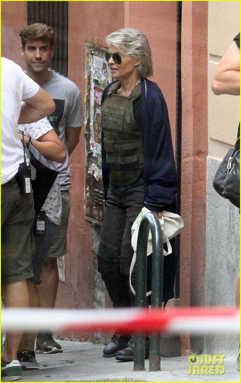 Linda Hamilton Spotted on Set of 'Terminator' Reboot See Pics! Photo