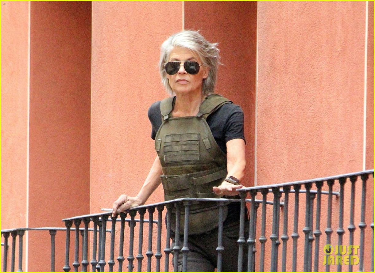 Linda Hamilton Spotted on Set of 'Terminator' Reboot See Pics! Photo
