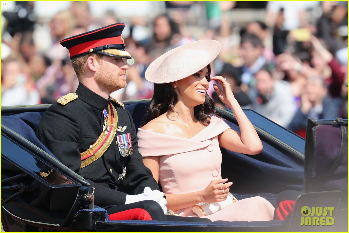 Meghan Markle Makes Trooping the Colour Debut with Husband Prince Harry
