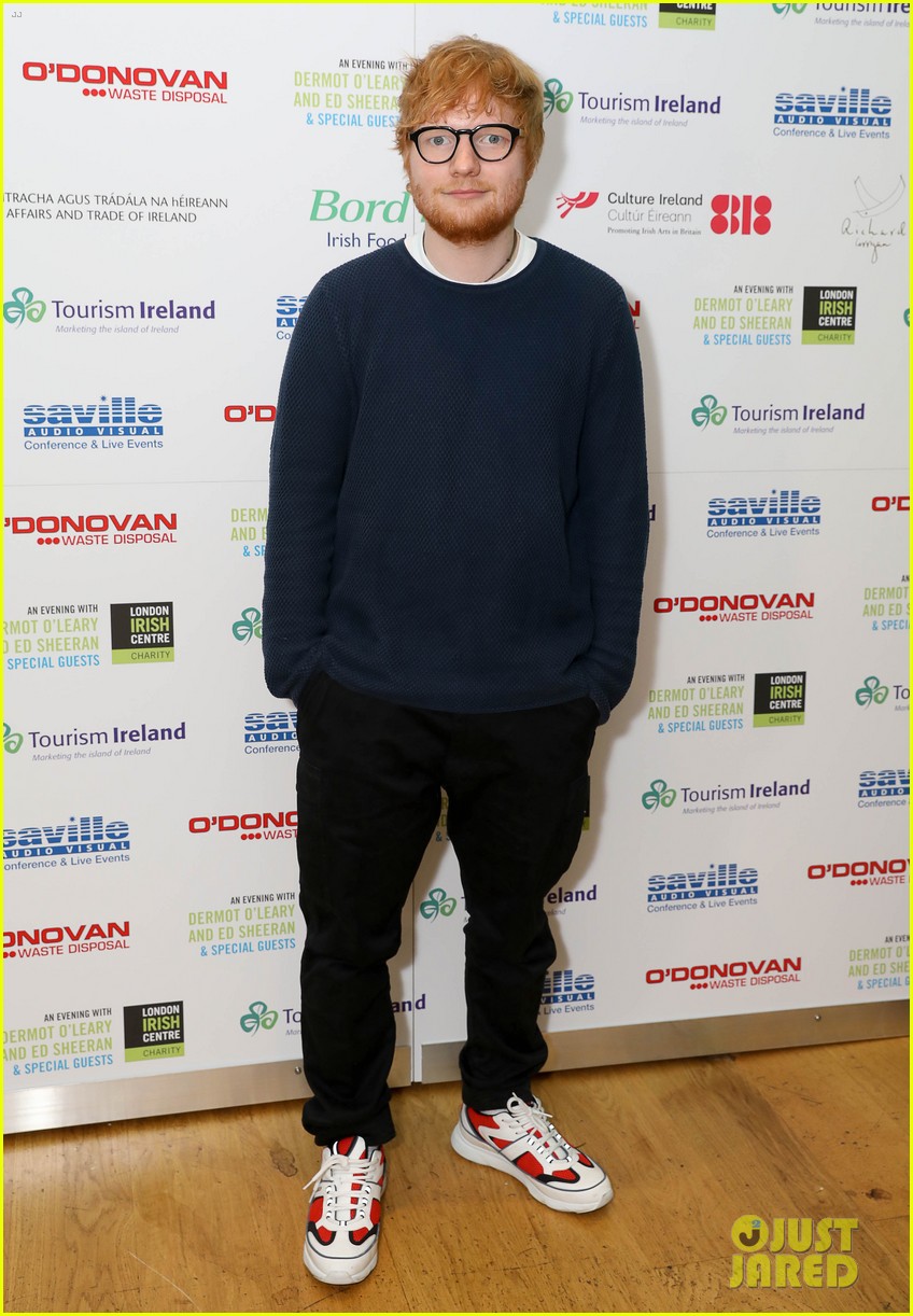 Ed Sheeran Holds Charity Concert for Intimate Crowd at Irish Centre in