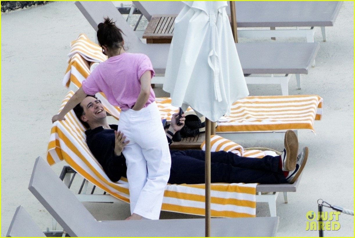 Photo: felicity jones charles guard hit the beach honeymoon 19 | Photo
