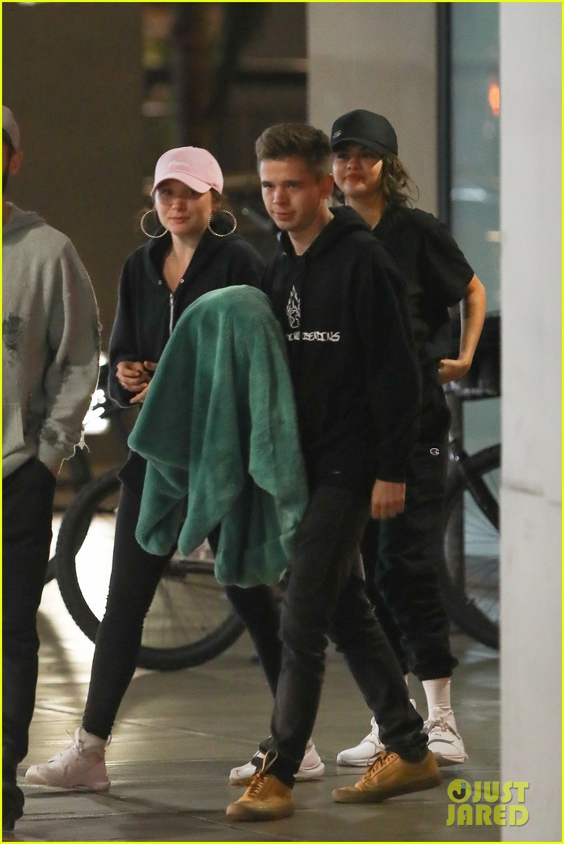 Photo: selena gomez enjoys night out with caleb stevens and friends 03