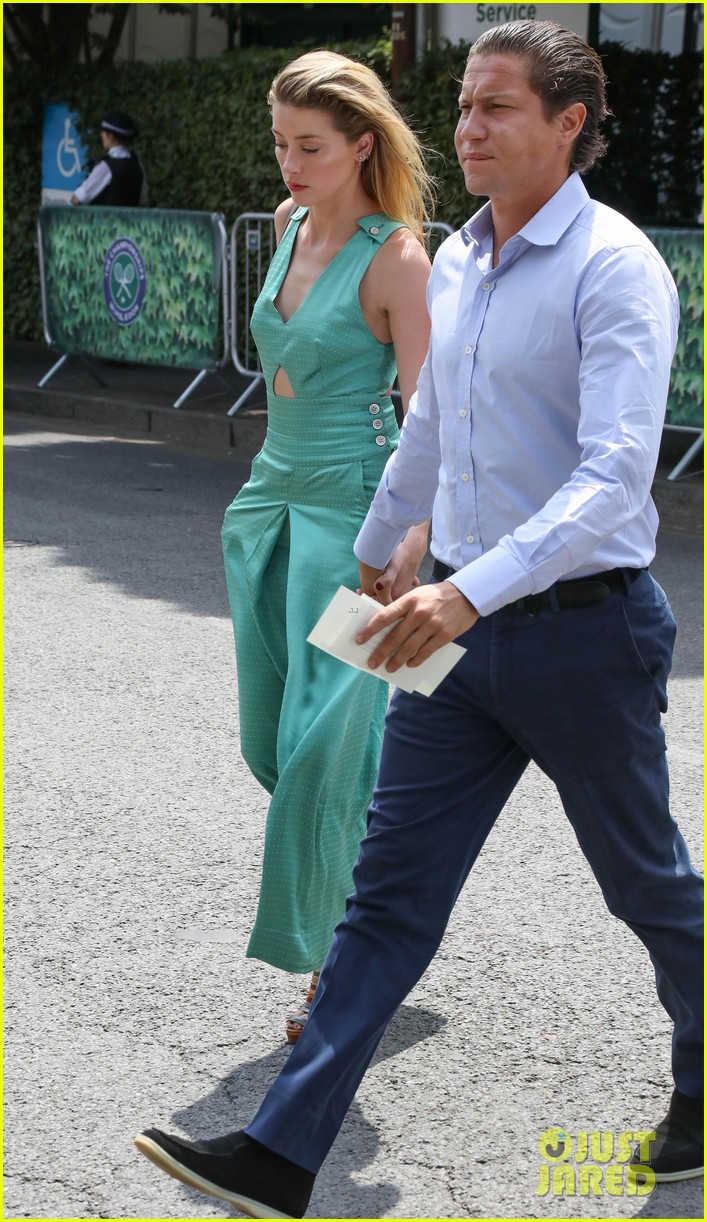 Amber Heard & Vito Schnabel Couple Up at Wimbeldon 2018 Photo 4111769
