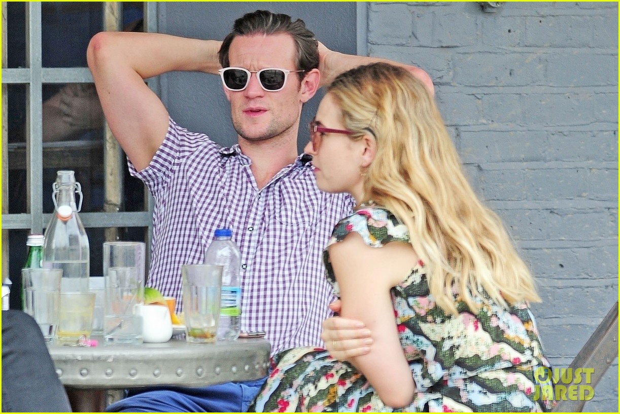 Lily James & Boyfriend Matt Smith Flaunt PDA at Lunch in London! Photo