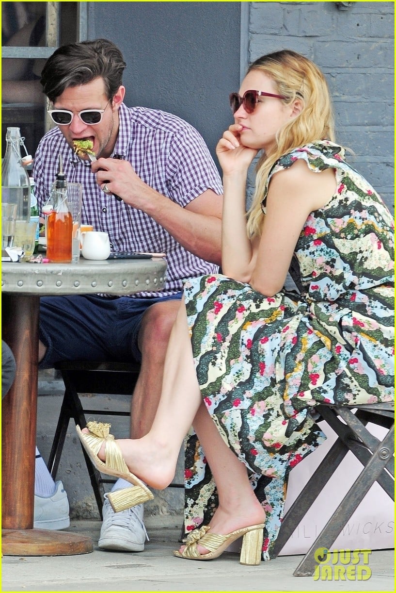 Lily James & Boyfriend Matt Smith Flaunt PDA at Lunch in London! Photo