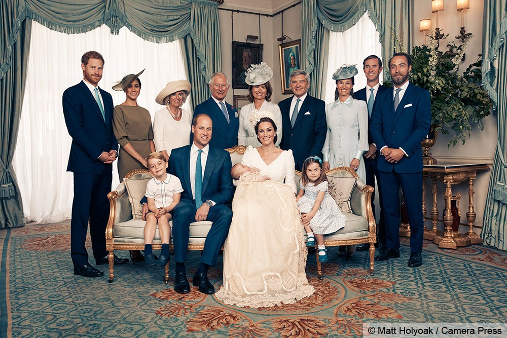 Prince Louis' Christening Photos Show the Royal Family All Gathered
