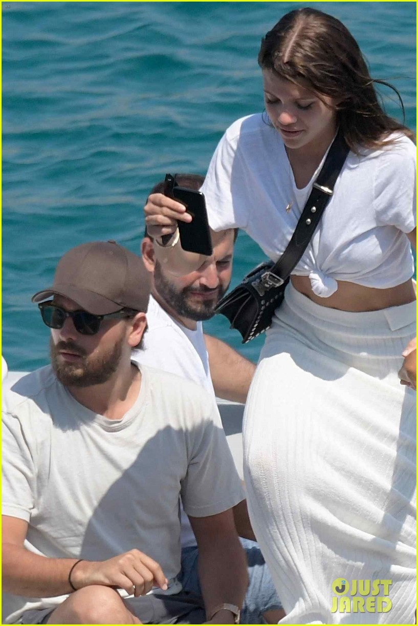 Scott Disick & Sofia Richie Take a Boat Ride During Mykonos Vacation