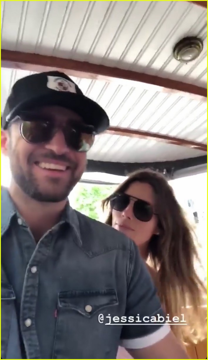 Photo justin timberlake jessica biel tour amsterdam on a boat 06