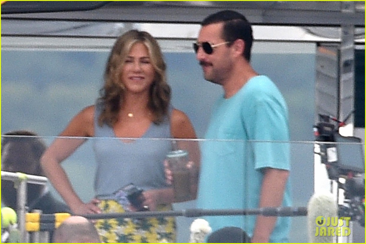 Jennifer Aniston, Adam Sandler, & Luke Evans Film 'Murder Mystery' On a