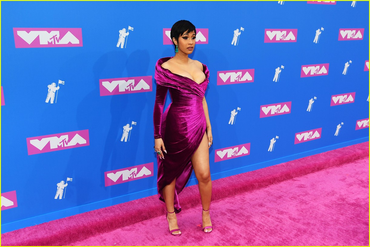 Cardi B Makes Her First Red Carpet Appearance Since Giving Birth at MTV