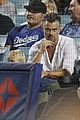 josh duhamel spends quality time with son axl at dodgers game 05