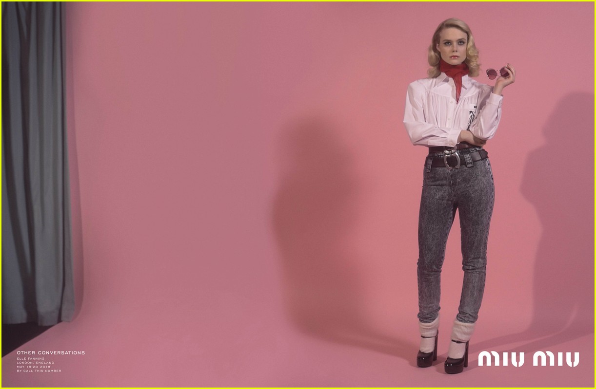 Elle Fanning Goes Retro in Miu Miu's New Campaign: Photo 4134992 | Elle