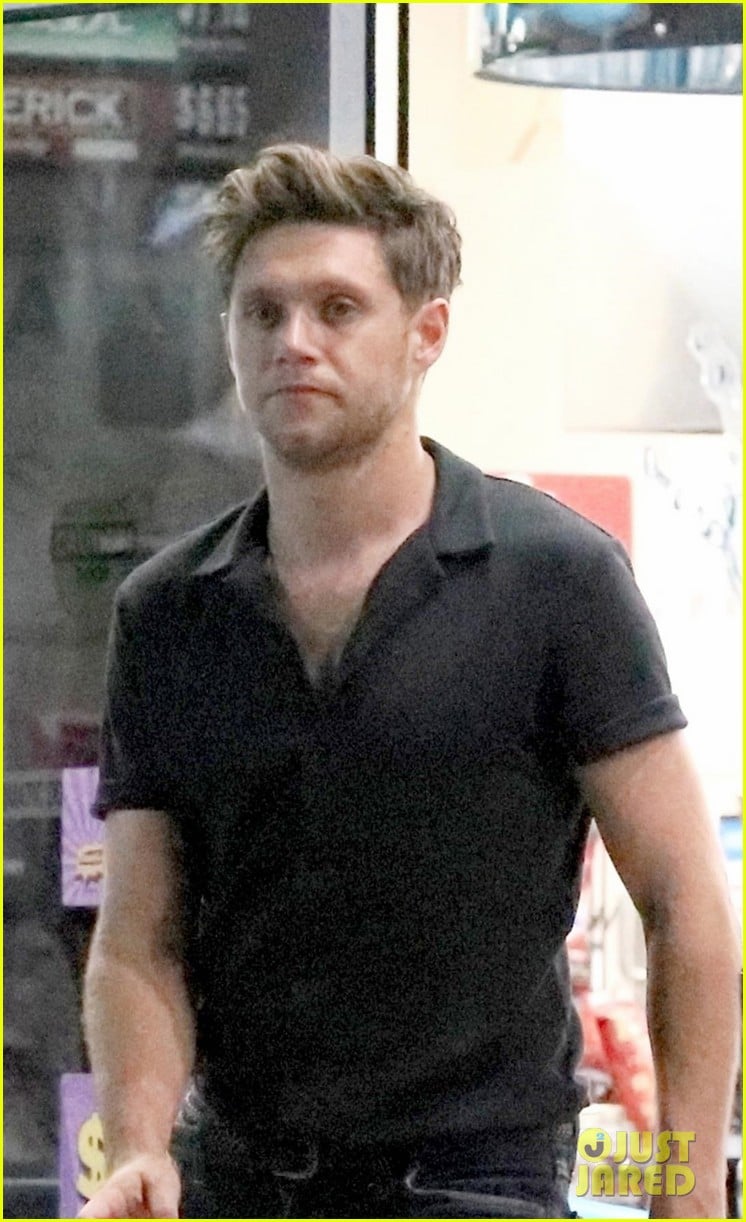 Niall Horan Makes a Gas Station Stop Before Heading to a Party in West