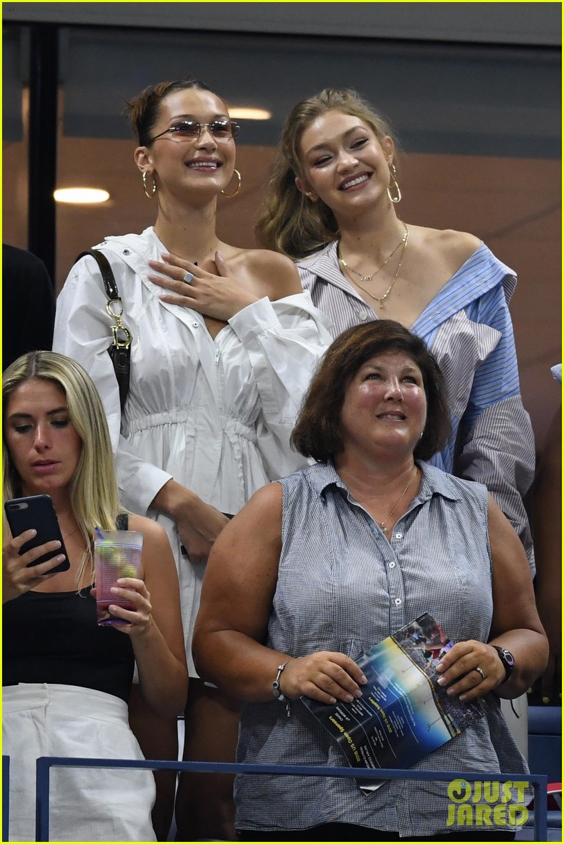 Bella & Gigi Hadid Cheer on Serena Williams at U.S. Open! Photo